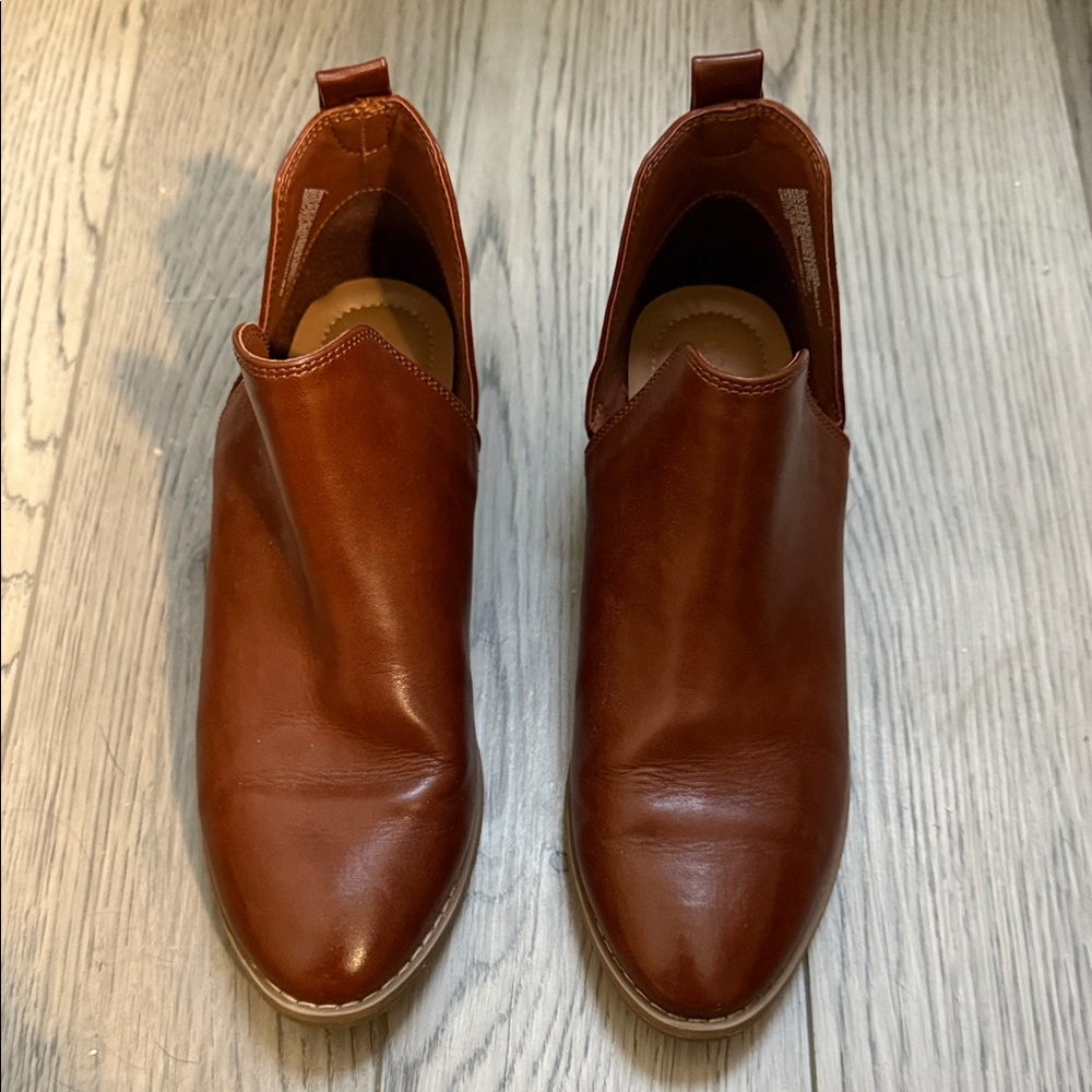Women’s Brown Leather Booties